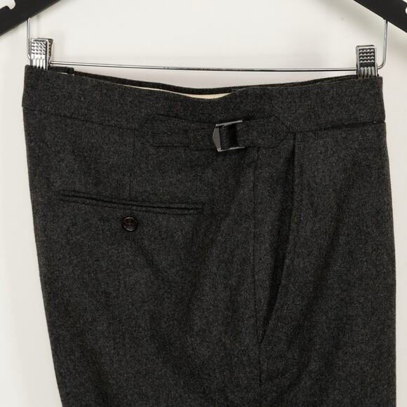 Polo Ralph Lauren Men Wool Flannel Trousers Gray Size 40X34 - Picture 4 of 8